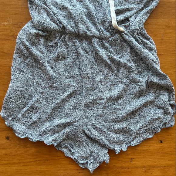 Heather grey shorts romper - Picture 3 of 5